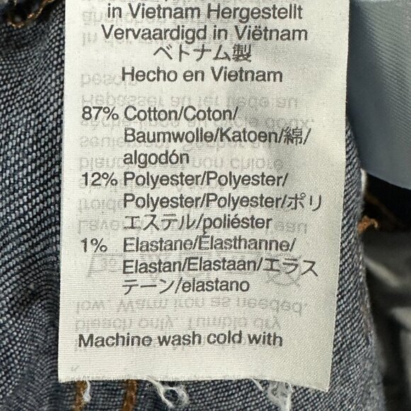 J Crew Mercantile Jeans Womens 30 Mid Rise Skinny Cotton Stretch Denim Dark Wash - Picture 7 of 7